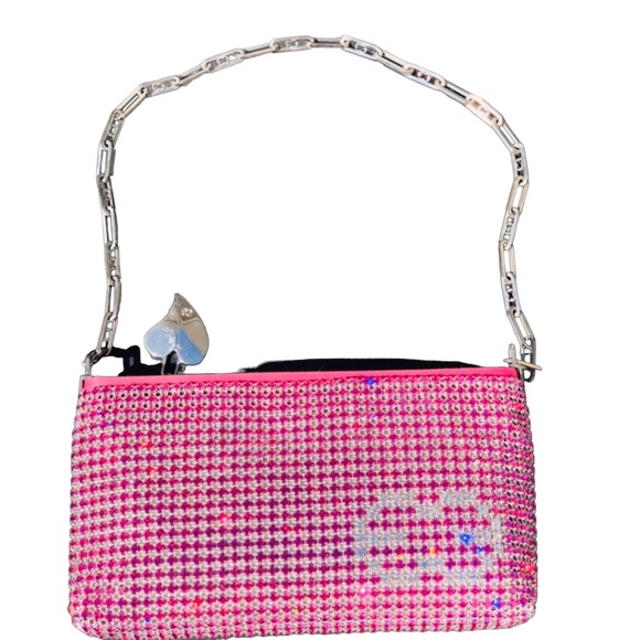 ESCADA coral pink handbag with crystals. NWOT - Picture 9 of 14